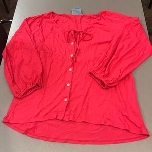 Pink Comfy Button Down